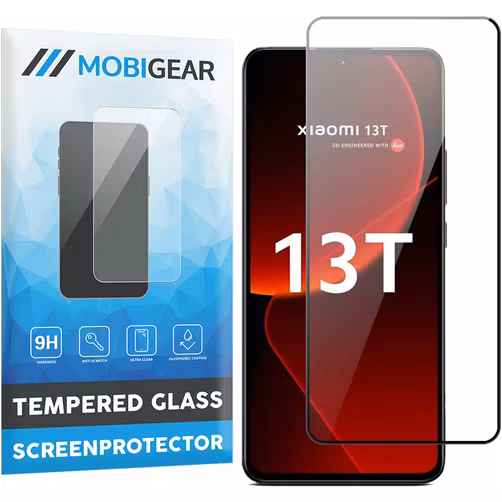 Mobigear Premium Xiaomi 13T Pro Glazen Screenprotector - Case Friendly