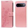 Mobigear Flowers Google Pixel 11 Pro XL Hoesje Bookcase Portemonnee - Roze