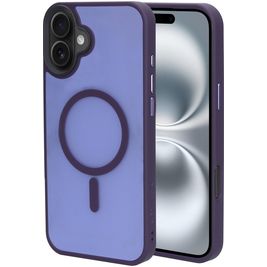 Mobiparts Hardcover iPhone 16 Plus MagSafe Hoesje Hardcase Backcover - Satin Purple