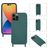Mobigear Lanyard iPhone 14 Pro Max Siliconen Hoesje met koord - Donkergroen