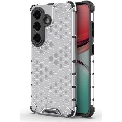 Mobigear Honeycomb Samsung Galaxy S26 Hoesje Hardcase Backcover Shockproof - Wit