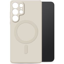 My Style Protective Flex Samsung Galaxy S25 Ultra MagSafe Hoesje Flexibel TPU Backcover - Antique White