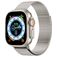 Mobigear Premium Loop Milanese Apple Watch Bandje Magneetsluiting - 49/46/45/44 mm - Sterrenlicht