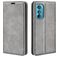 Mobigear Retro Slim Motorola Edge 30 Hoesje Bookcase Portemonnee - Grijs