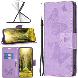 Mobigear Butterfly Xiaomi Redmi Note 11E Hoesje Bookcase Portemonnee - Paars