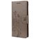 Mobigear Flowers Xiaomi Redmi Note 10 5G Hoesje Bookcase Portemonnee - Grijs