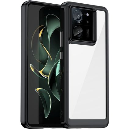 Mobigear Crystal Xiaomi 13T Pro Hoesje Hardcase Backcover - Zwart