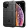 Mobigear Rugged Shield iPhone 12 Hoesje Flexibel TPU Backcover Shockproof - Zwart