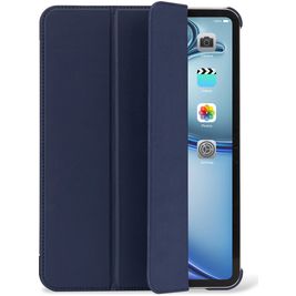 Decoded Textured Slim iPad Air 13 Inch (2024) Hoes Flexibel Siliconen Bookcase - Navy Peony