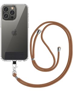 Mobigear Lanyard Universeel Telefoonkoord Verstelbaar - Bruin