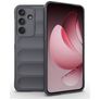 Mobigear Bumpy Samsung Galaxy S25 FE Hoesje Flexibel TPU Backcover - Grijs
