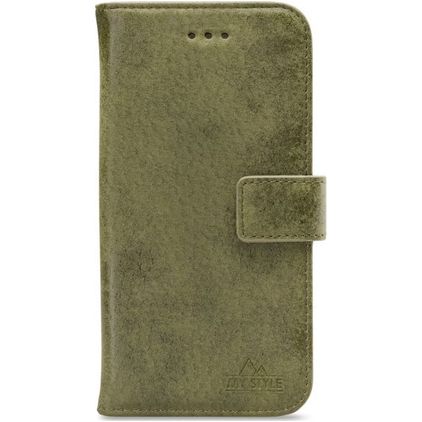 My Style Flex Wallet iPhone 13 Pro Max Hoesje Bookcase Portemonnee - Olive