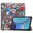 Mobigear Tri-Fold iPad Mini 7 (2024) Hoes Bookcase - Graffiti