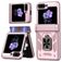 Mobigear Armor ring Samsung Galaxy Z Flip 7 FE Hoesje Hardcase Backcover Shockproof met Ringhouder - Roségoud