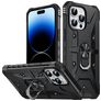 Mobigear Armor Ring iPhone 14 Pro Hoesje Hardcase Backcover Shockproof met Ringhouder - Zwart