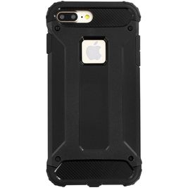 Mobiparts Rugged Shield iPhone 8 Plus Hoesje Hardcase Backcover Shockproof - Zwart