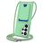 Mobigear Lanyard Card Samsung Galaxy S26 Ultra Siliconen Hoesje met koord en Pasjeshouder - Groen