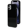 Mobiparts Classic iPhone 12 Mini Hoesje Flexibel TPU Backcover - Matt Black