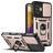 Mobigear Armor Ring Cam Slide POCO F4 GT Hoesje Hardcase Backcover Shockproof met Ringhouder en Camera Slider - Roségoud
