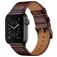 Mobigear Firenze Leren Apple Watch Bandje Gespsluiting - 42/41/40/38 mm - Bruin