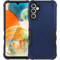 Mobigear Non-slip Armor Samsung Galaxy A14 Hoesje Hardcase Backcover Shockproof - Blauw