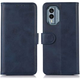 Mobigear Wallet Nokia X30 Hoesje Bookcase Portemonnee - Blauw