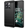 Mobigear Brushed Slim OnePlus 10T Hoesje Flexibel TPU Backcover - Zwart