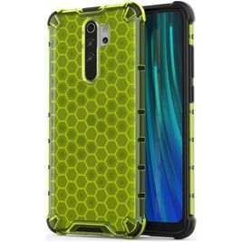 Mobigear Honeycomb Xiaomi Redmi Note 8 Pro Hoesje Hardcase Backcover Shockproof - Groen