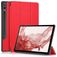 Mobigear Tri-Fold Samsung Galaxy Tab S9 Plus Hoes Bookcase + Stylus Houder - Rood