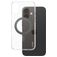 CARE by PanzerGlass Kickstand iPhone 16 Plus MagSafe Hoesje Hardcase Backcover met Standaard - Transparant / Zwart