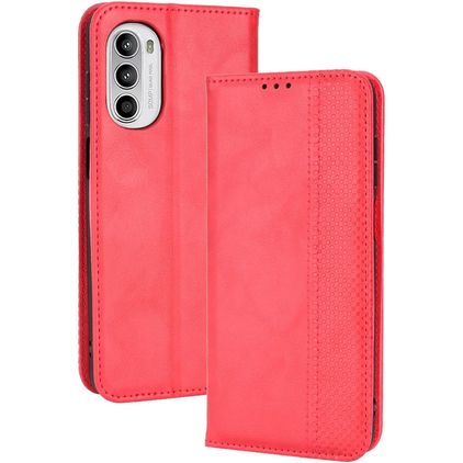 Mobigear Sensation Motorola Moto G52 Hoesje Bookcase Portemonnee - Rood