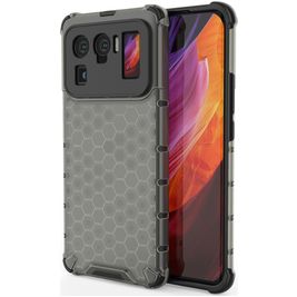 Mobigear Honeycomb Xiaomi Mi 11 Ultra Hoesje Hardcase Backcover Shockproof - Zwart