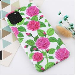 Mobigear Design iPhone 11 Pro Max Hoesje Flexibel TPU Backcover - Bloemen