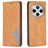 Mobigear Rhombus Slim Xiaomi Redmi 14C Hoesje Bookcase - Cognac