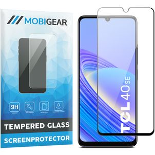 Mobigear Premium TCL 40 SE Glazen Screenprotector - Case Friendly - Zwart