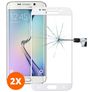 Mobigear Premium Samsung Galaxy S6 Edge Plus Glazen Screenprotector - Case Friendly - Wit (2-Pack)