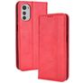 Mobigear Sensation Motorola Moto E32 Hoesje Bookcase Portemonnee - Rood