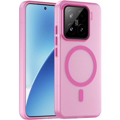 Mobigear Shockproof Xiaomi 15 MagSafe Hoesje Hardcase Backcover - Roze