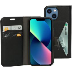 Mobiparts Classic Wallet iPhone 12 Mini Hoesje Bookcase Portemonnee - Zwart