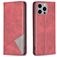 Mobigear Rhombus Slim iPhone 15 Pro Max Hoesje Bookcase - Rood