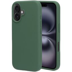 Mobiparts iPhone 16 Siliconen Hoesje Backcover - Forest Green