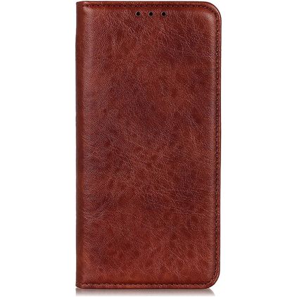 Mobigear Classic Elegance OPPO A74 5G Hoesje Bookcase Portemonnee - Bruin