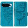 Mobigear Butterfly Google Pixel 9 Hoesje Bookcase Portemonnee - Blauw