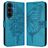 Mobigear Butterfly Samsung Galaxy S26 FE Hoesje Bookcase Portemonnee - Blauw