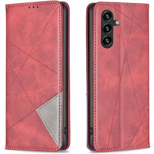 Mobigear Rhombus Slim Samsung Galaxy A56 Hoesje Bookcase - Rood
