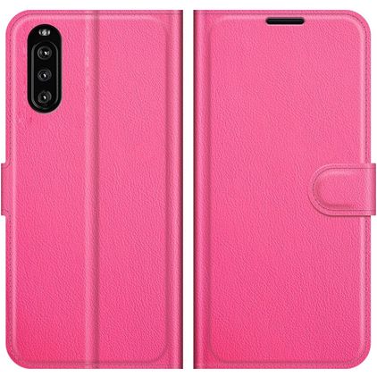 Mobigear Classic Sony Xperia 10 III Hoesje Bookcase Portemonnee - Magenta