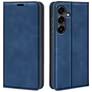 Mobigear Retro Slim Samsung Galaxy S25 FE Hoesje Bookcase Portemonnee - Donkerblauw