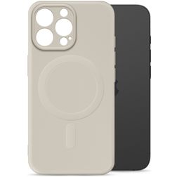 My Style Protective Flex iPhone 16 Pro MagSafe Hoesje Flexibel TPU Backcover - Antique White