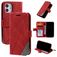 Mobigear Rhombus iPhone 12 Mini Hoesje Bookcase Portemonnee - Rood