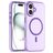 Mobigear Shockproof iPhone 16 MagSafe Hoesje Flexibel TPU Backcover - Paars